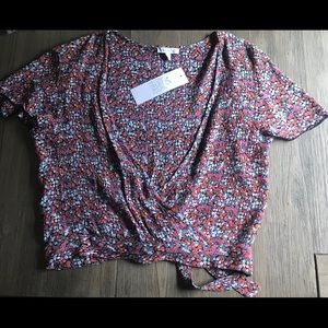 Floral Cardigan Style Shirt NWT
